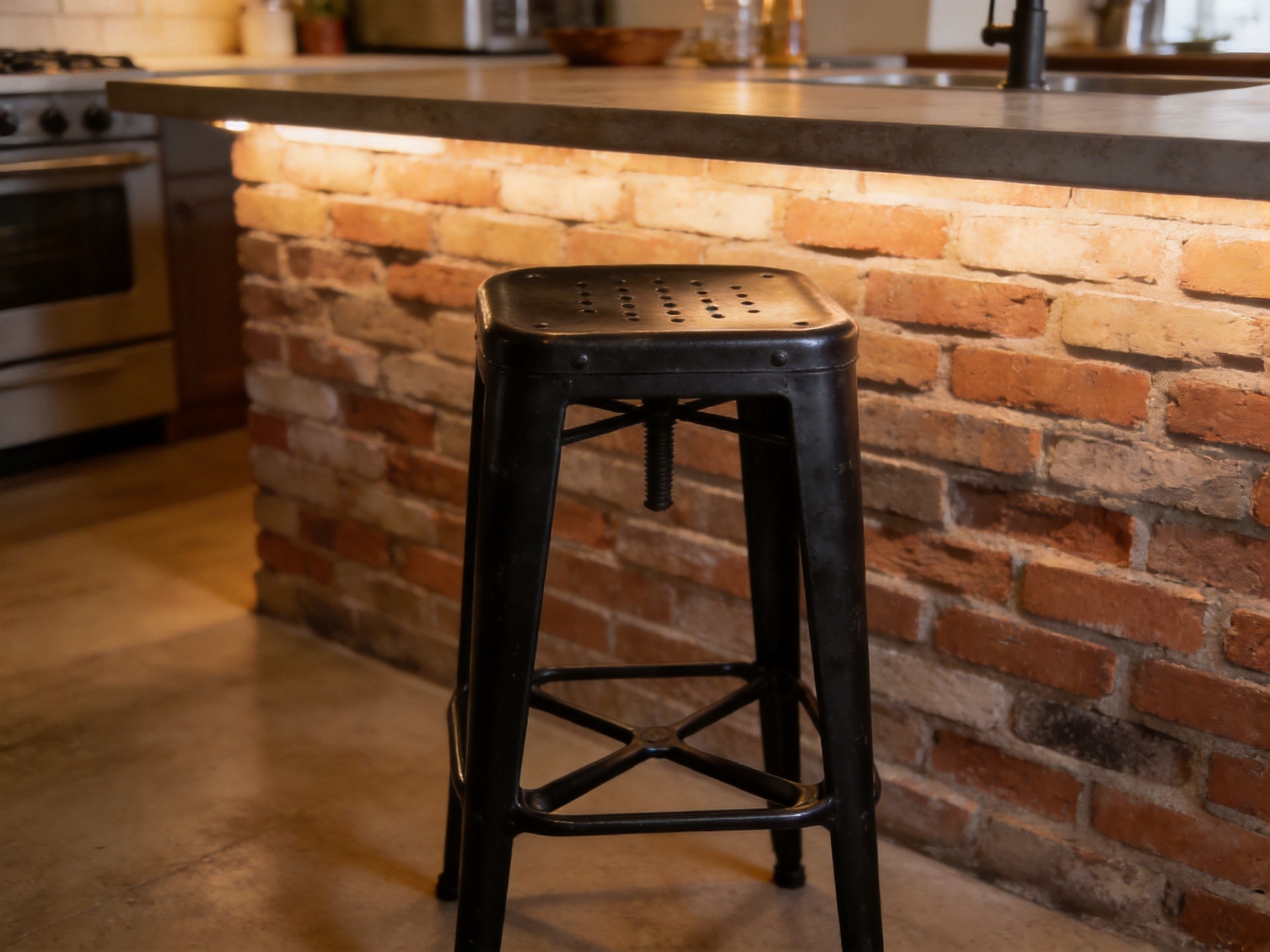 Metal Industrial Bar Stool